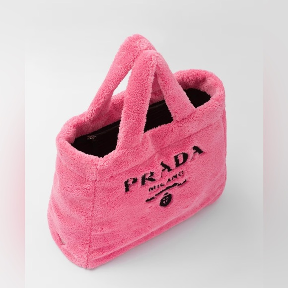 PRADA Pink Terry Tote Bag NWT! - Picture 5 of 6